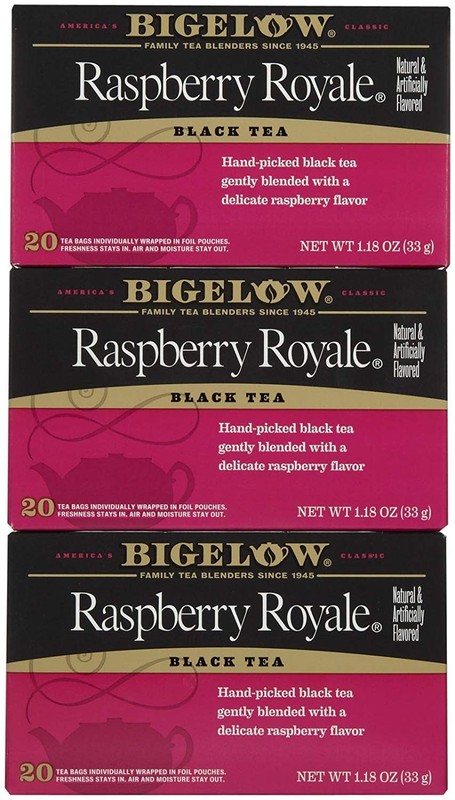 Bigelow Raspberry Royale Tea Bags – 20 ct – 3 Pack 20 Count (Pack of 3)