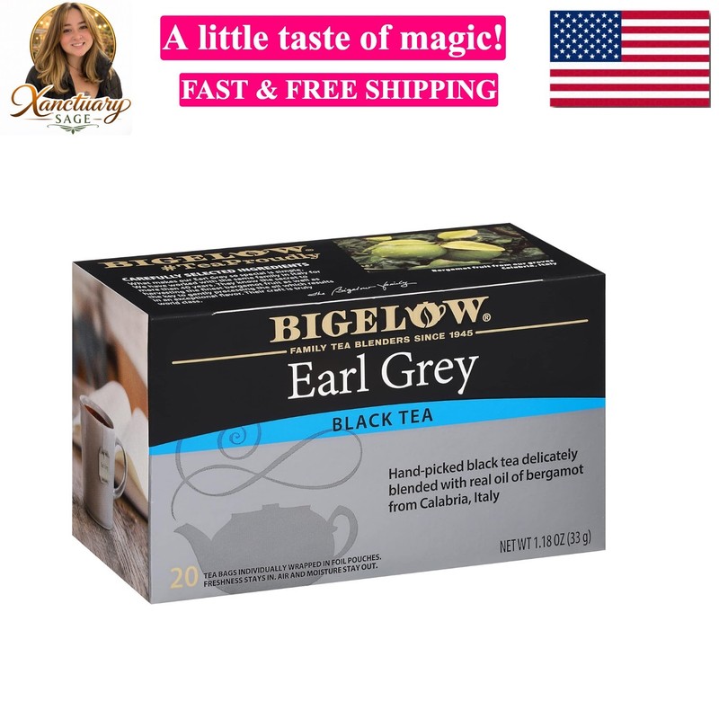 Earl Grey Flavored Black Tea, Kosher, 20 Bags, 1.18 Ounces Pack of 6