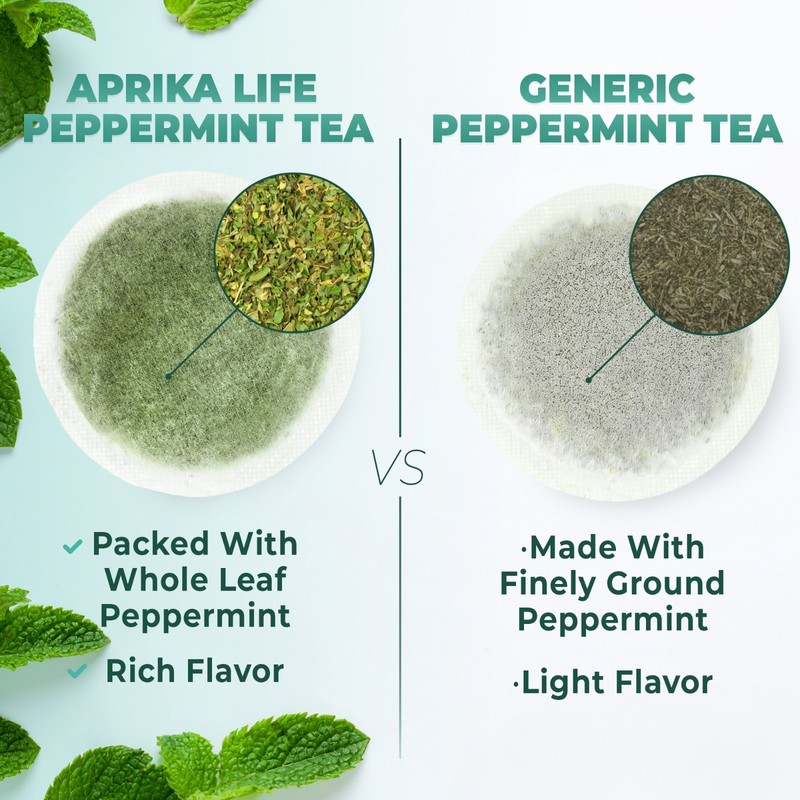 Pure Peppermint Tea - no stems, 100% Natural Herbal Tea, 60 bags, USA seller gallery