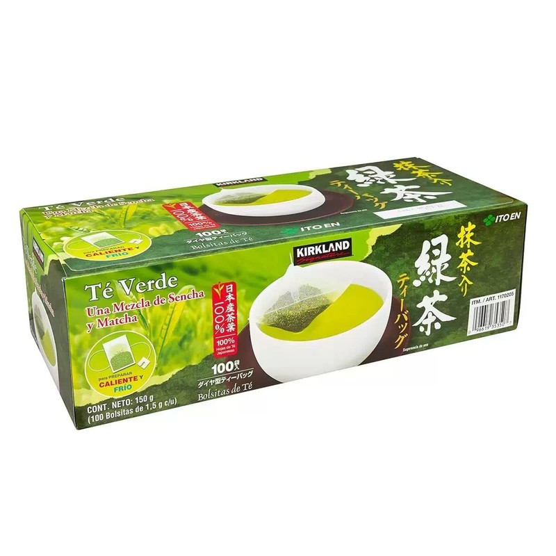 Kirkland Signature Ito En Matcha Blend, 100% Japanese Green Tea Leaves, 100 T…