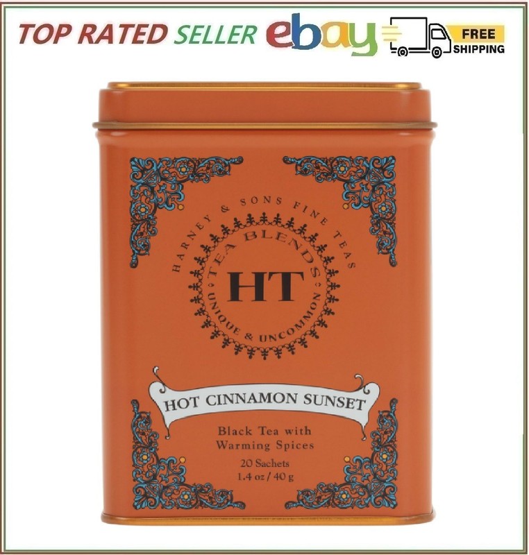 Harney & Sons Caffeinated Hot Cinnamon Sunset Black Tea with Orange