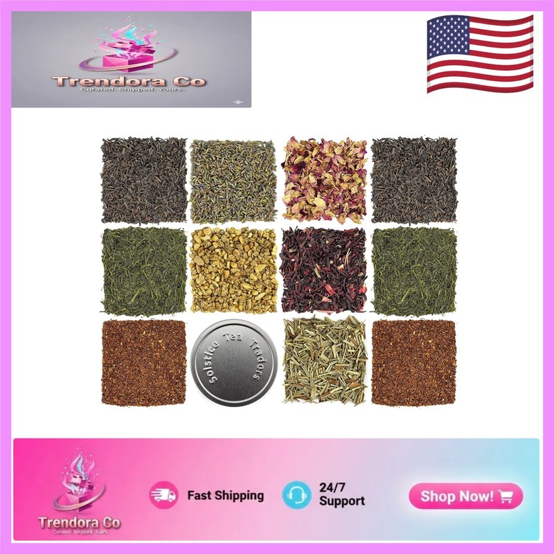 Personalized Loose Leaf Tea Sampler Starter Kit – 6 Teas & 5 Spices