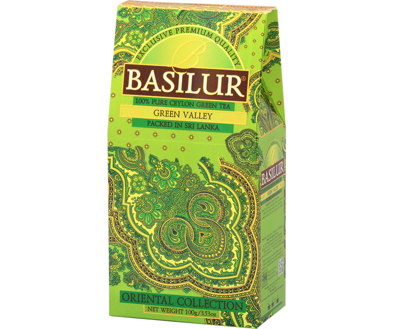 CEYLON BLACK TEA ORIENTAL COLLECTION WHITE GREEN VALLEY LEAF TEA 100g/3.53OZ gallery