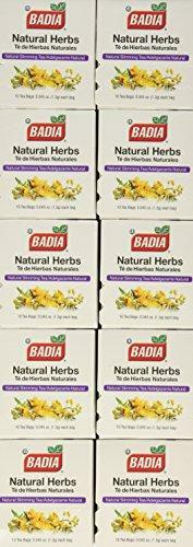 Badia Natural Herb Tea Bag, 10-Count Boxes (Pack of 20)