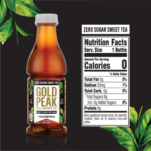 Gold Peak Iced Tea,Zero Sugar Sweet Tea Bottles,16.9 fl oz,6 Pack (PACK OF 2)... gallery