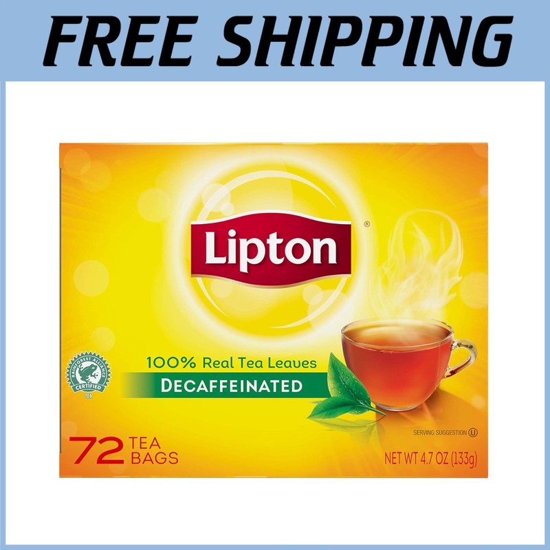 72 Count Decaf Tea Bags, Caffeine Free Free USA Shipping^-