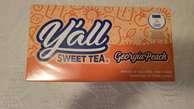 Y’all Sweet Tea Georgia Peach NEW SEALED Box FREE SHIPPING New BOX Package