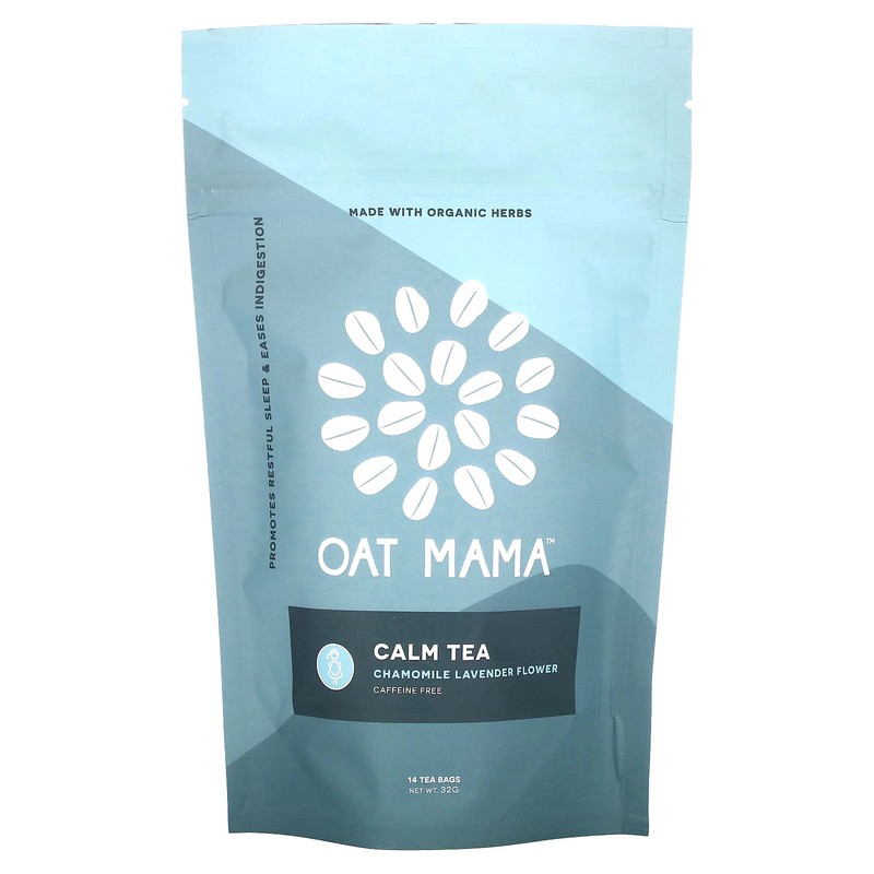 Calm Tea, Chamomile Lavender Flower, Caffeine Free, 14 Tea Bags, 32 g