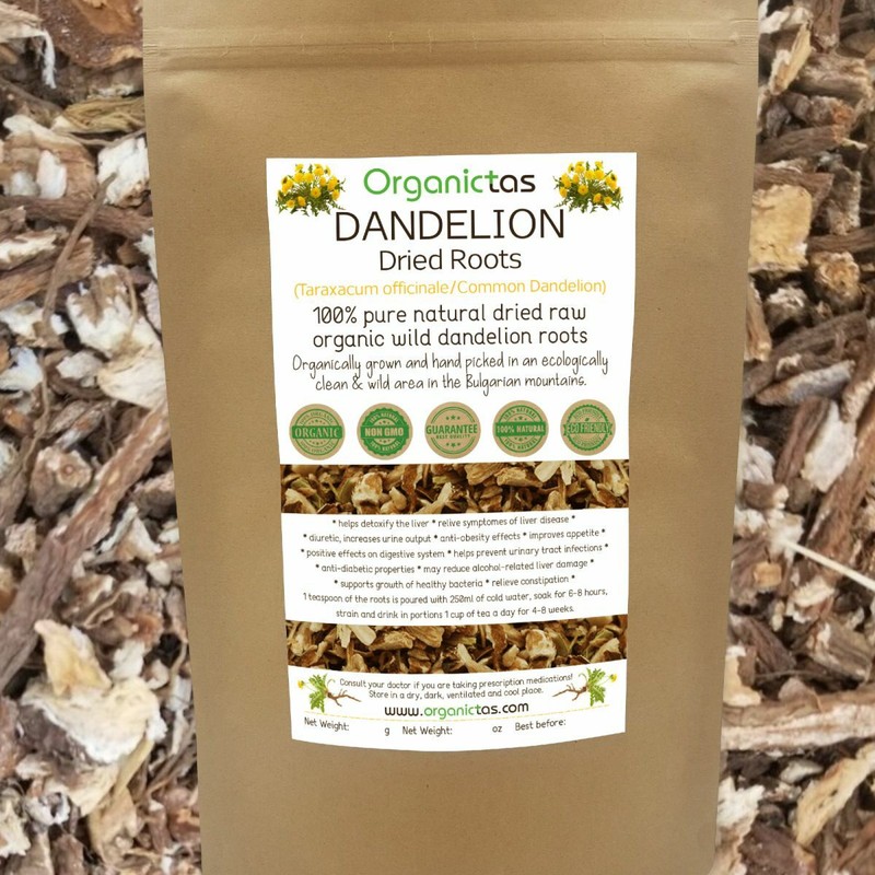 Organic DANDELION ROOT Tea Premium Quality Dried Cut Taraxacum Officinalis 100g gallery