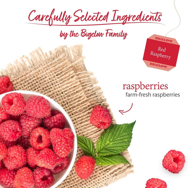 Red Raspberry Herbal Tea Caffeine Free, 20 Bags, Pack of 6 gallery