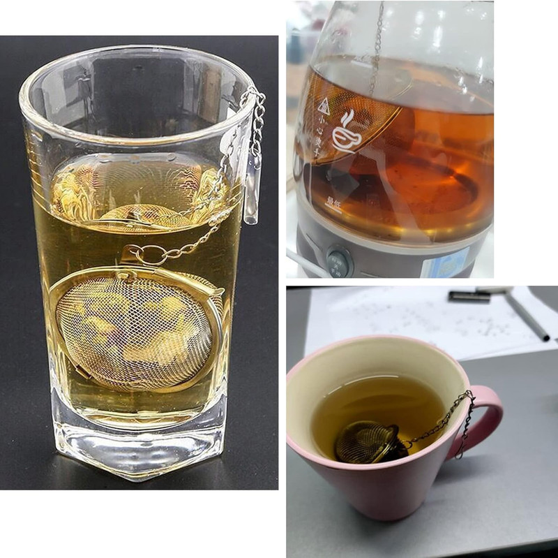 2PCS Premium Tea Infusers for Loose Leaf Tea - Upgraded Tea Strainers and Tea Ba gallery