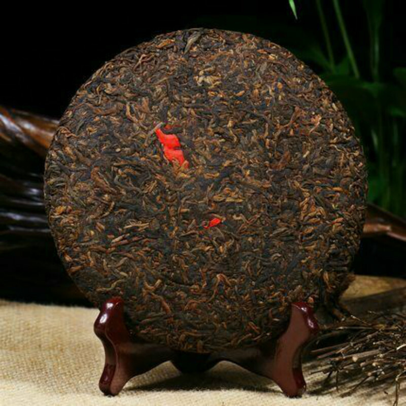 Organic Ripe Pu-erh Tea Cake 357g – Yunnan Compressed Dark Tea, Fermented Puerh gallery