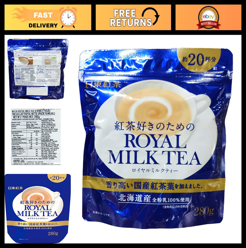 Instant Royal Milk Tea Powder 280g – Creamy, Rich Flavor, Easy to Prepare