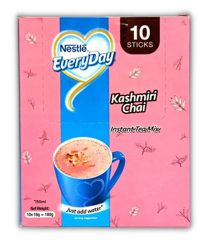 Nestle Everyday Instant Tea Mix Pink Tea (Kashmiri Chai) – 10 Sticks Box