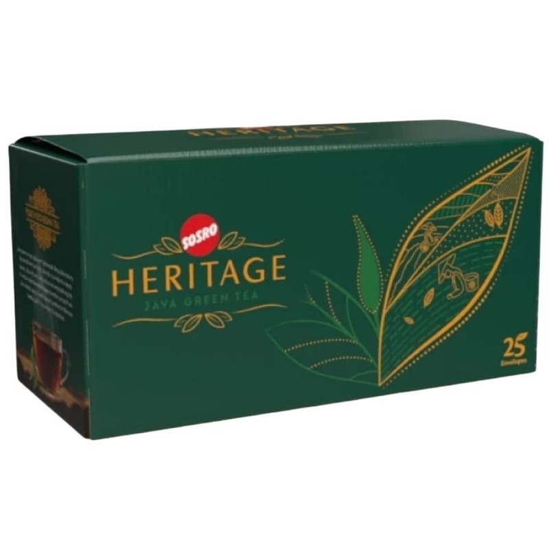 Sosro, Heritage, Java Green Tea, 25 Teabags (Pack of 1)