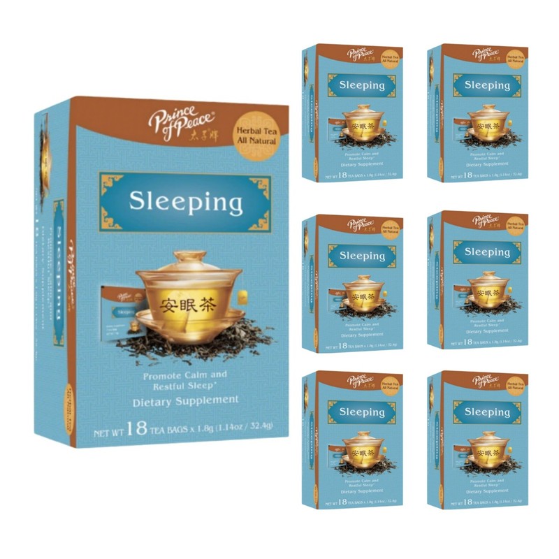 Prince of Peace Sleeping Tea, 18 Tea Bags Each Box-6 Boxes