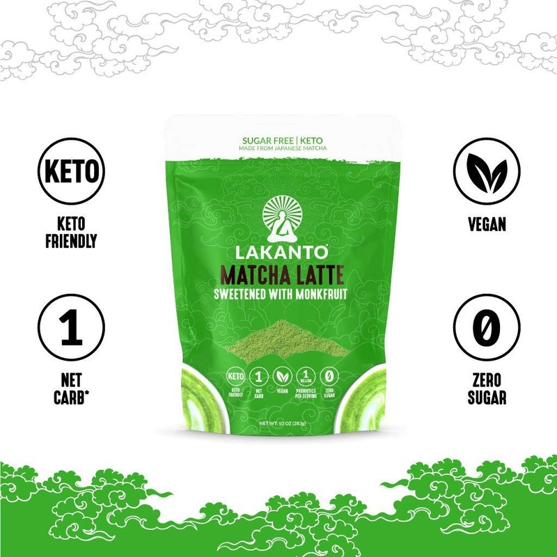 2 Lakanto® Sugar Free Matcha Latte - Green Tea Powder w/ Shelf Stable Probiotics gallery