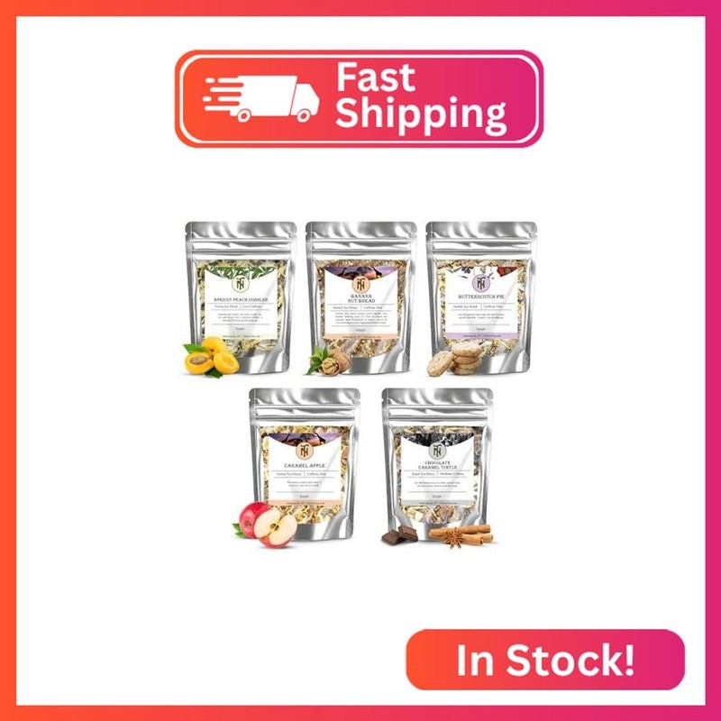 Nelson’s Tea Dessert Sampler Pack Tea – Loose Leaf Tea Sampler – Apricot Peach C