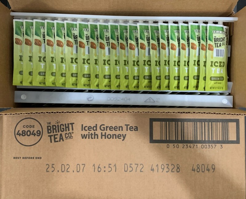 (Short Date) 200 Pack Bright Tea Co Iced Green Tea with Honey Flavia Packs BULK