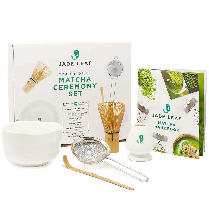 – Complete Matcha Whisk Set – Ceremonial Gift Set Includes: Bamboo Matcha Whi…