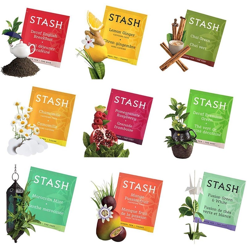 Tea Bags Sampler Assortment Box 52 Count 30 Flavors Gifts for Her Him Women Men gallery