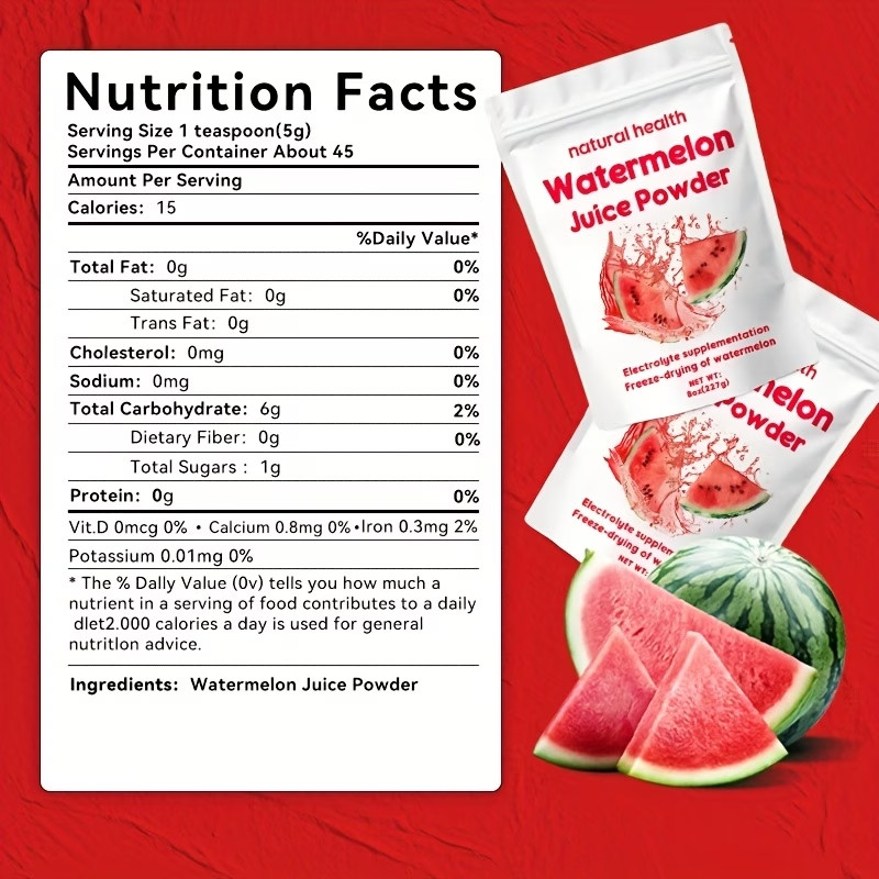 Natural Watermelon Juice Powder Vitamin C Allergen-Free Rich in Electrolytes gallery