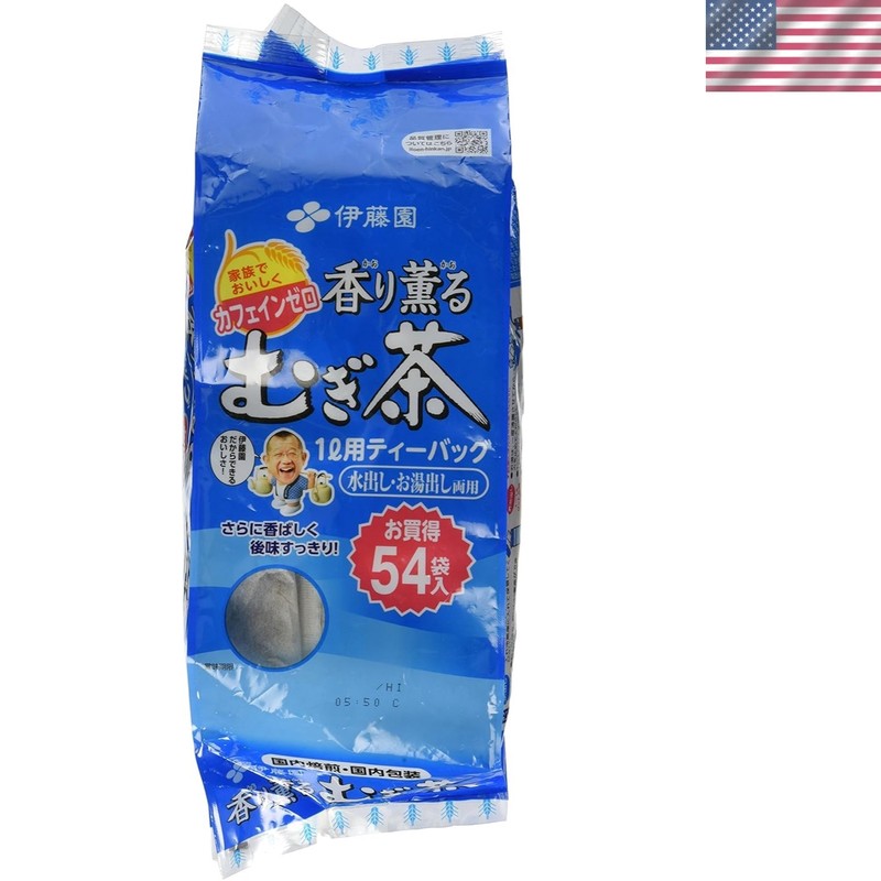 54 Count Roasted Barley Tea Bags – Authentic Japanese Caffeine-Free Delight
