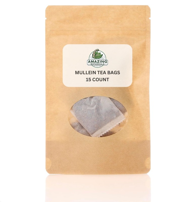 Amazing Botanicals Mullein Tea Bags Premium Herbal Green Tea