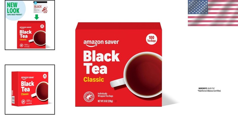 Classic Black Tea - 100 Individually Wrapped Bags, Caffeine-Free & gallery
