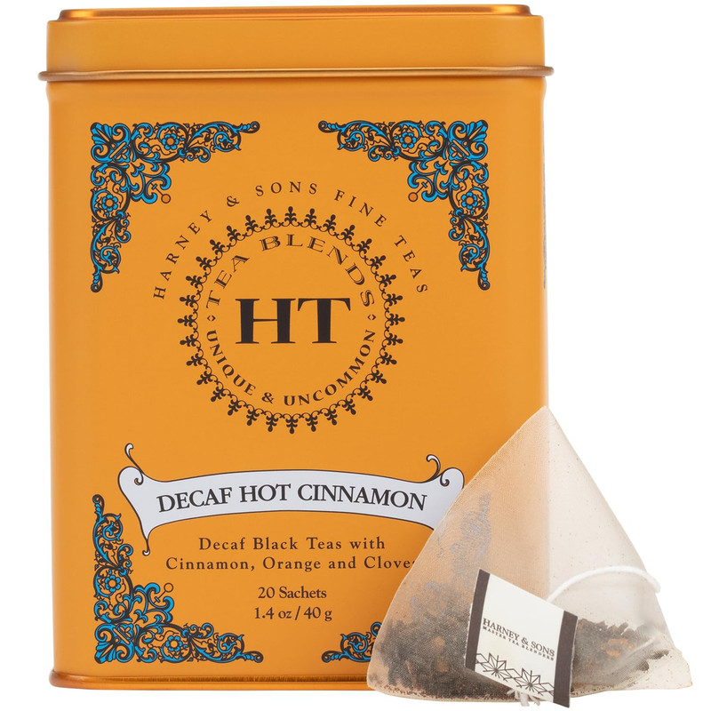 Decaf Hot Cinnamon , Decaf Flavored Black 20 Sachets per Tin 1.4Oz gallery