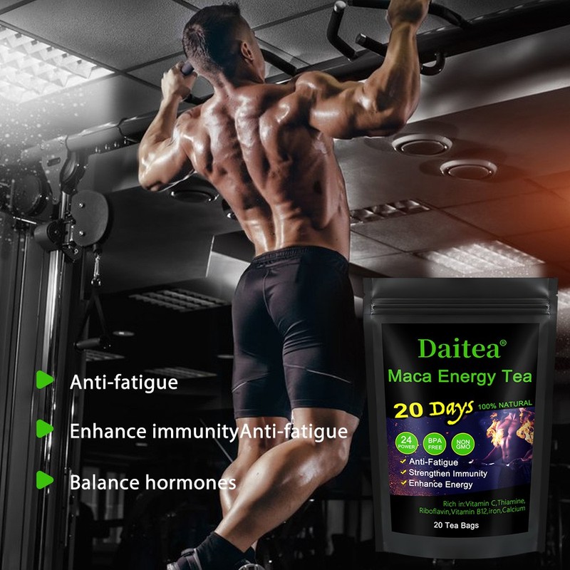 Maca Energy Tea - Male Testosteron Booster, Boosts Energy and Stamina 10/20 bag gallery
