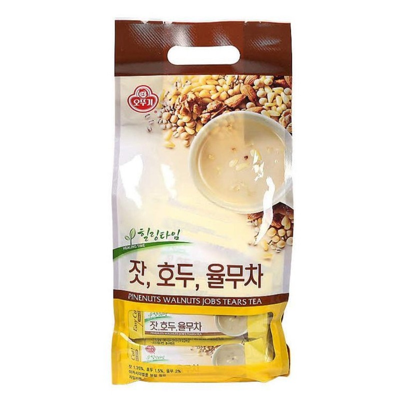 Korean Instant Tea OTTOGI PINENUTS WALNUTS JOB’S TEARS Tea 18g X 50pcs