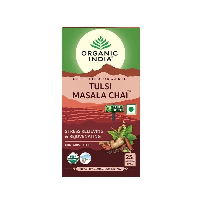 Tulsi Masala Chai, 25 Tea Bags, Stress Relieving*, Refreshing And Relaxing
