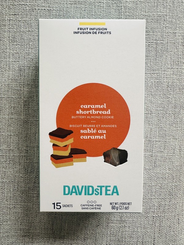 ☕️ David’s Tea Caramel Shortbread 15 Tea Bags New In Box