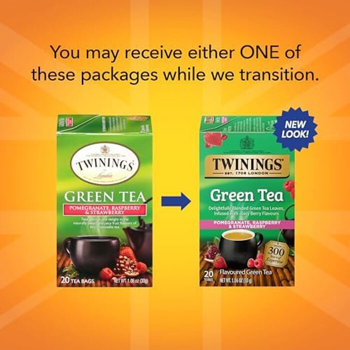Twinings Pomegranate, Raspberry & Strawberry Green Tea - 20 tea bags gallery