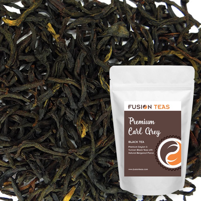 Premium Earl Grey Black Tea – Authentic Loose Leaf – Fusion Teas