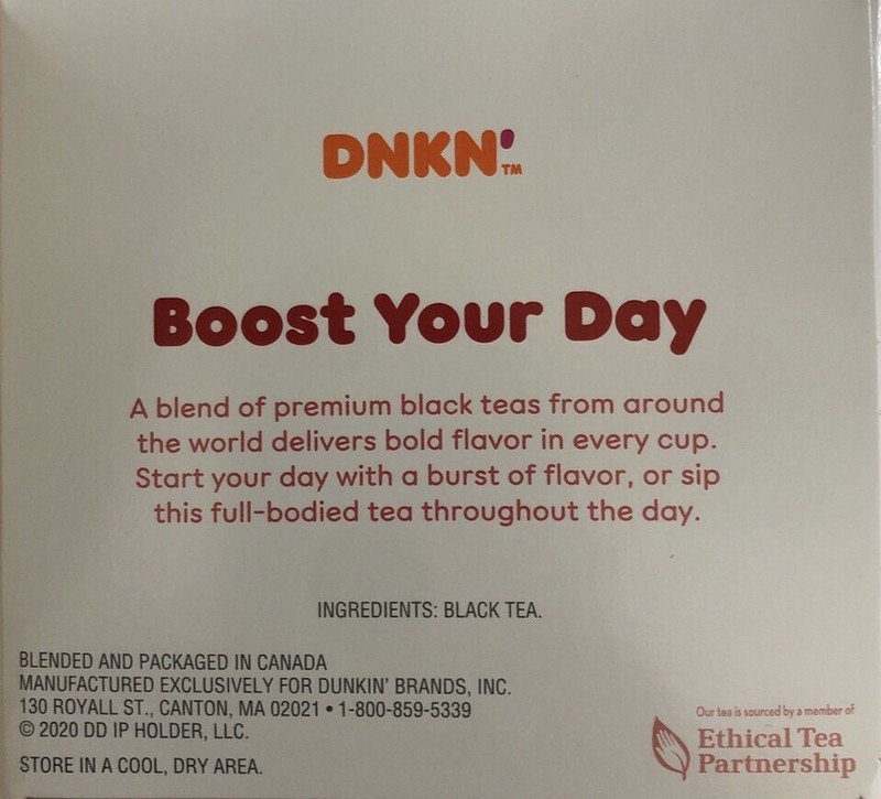 2 Box Dunkin Bold Breakfast Black Tea. 30 Tea Bags. NW 1.6 OZ EA gallery