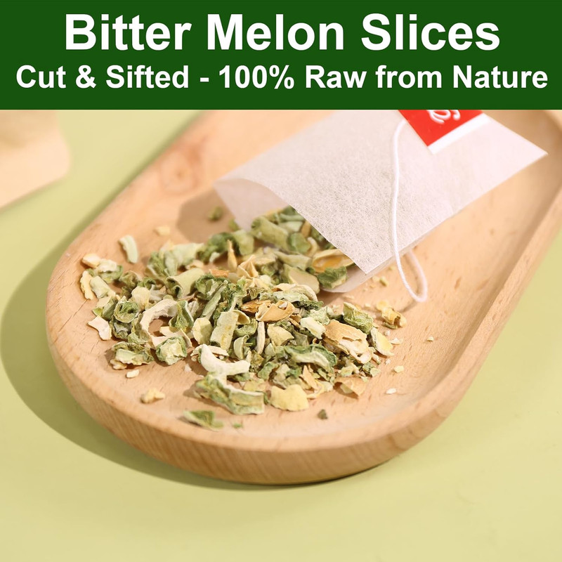 - Bitter Melon Tea, 2G X 40 Count - Premium Natural Dried Momordica Charantia - gallery