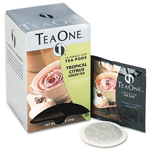 Java Trading 20700 Tropical Citrus Green Tea Pods 14/Box