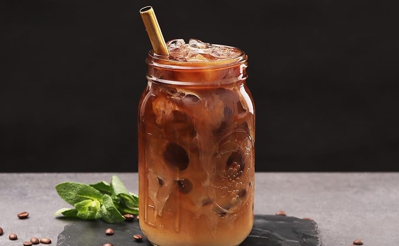 Reusable Boba Bubble Tea & Smoothie Cups - 2 Glass Wide Mouth 32oz Mason Jars gallery