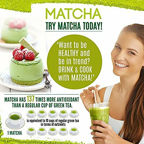 Organic Matcha Green Tea Powder for Latte Unsweetened Culinary Grade 4 Pack gallery