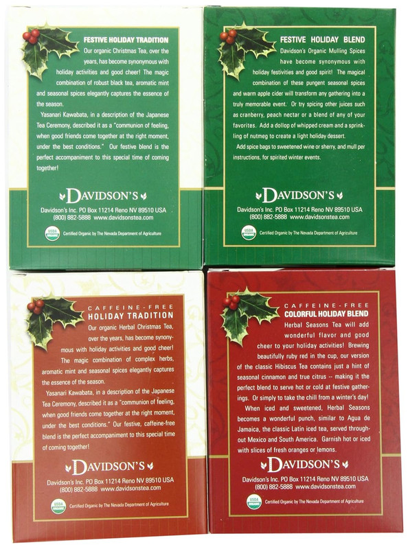 Tea Assorted Christmas Teas, 8-Count Tea Bags (Pack of 12) gallery