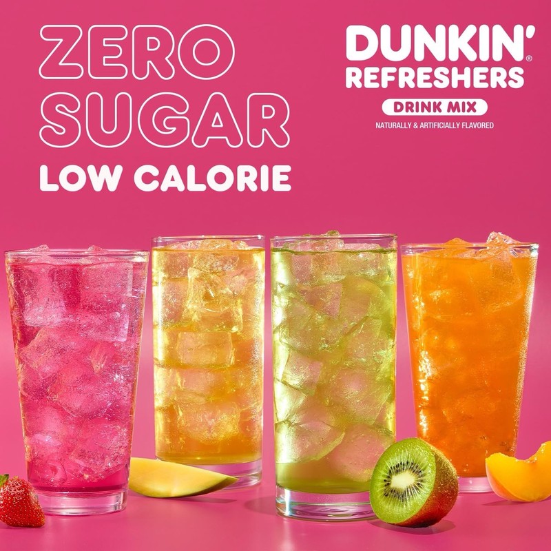 Dunkin’ 🍩 Refreshers Singles To Go! 🍓🍑🥝🍉🍍40 Ct Variety Pack gallery