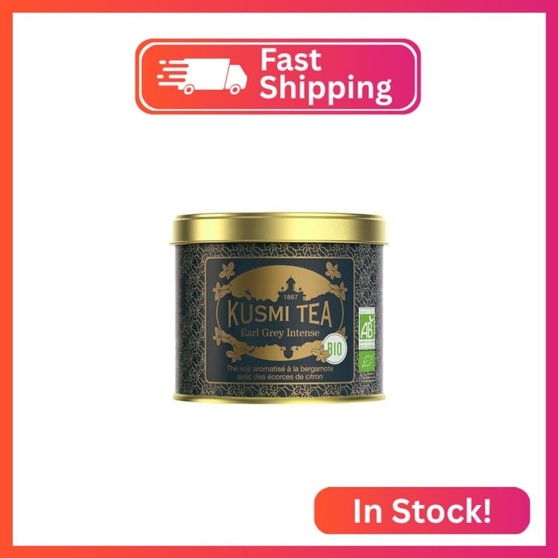 Kusmi Tea – Earl Grey Intense – Organic Earl Grey Black Tea – Features Bolder Be