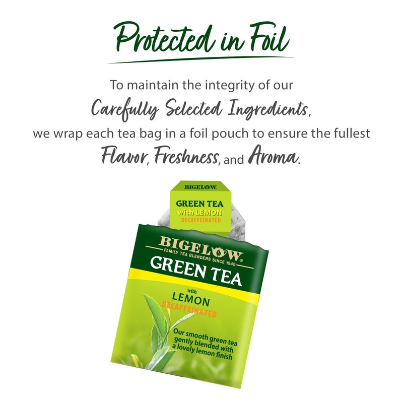 Decaf Green Tea with Lemon - 20 Count Box (Pack of 6) - 120 Total Bags gallery