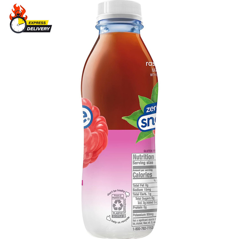 Zero Sugar Raspberry Tea, 16 Fl Oz Recycled Plastic Bottle, Pack of 12 gallery