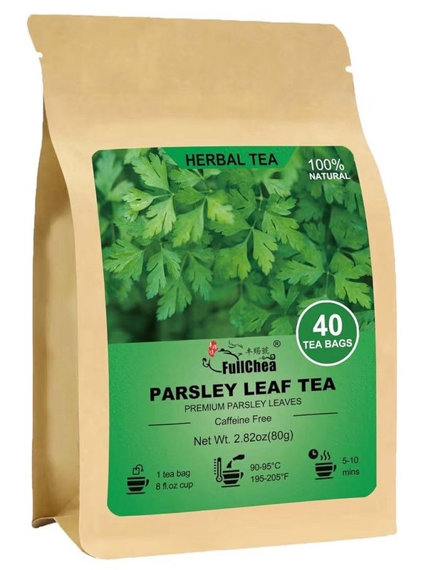 FullChea Parsley Tea Aid Digestion Boost Immunity 40Teabag Non-GMO Caffeine-free