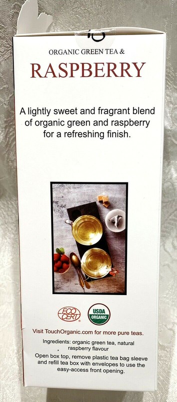 Touch Organic RASPBERRY GREEN Tea Bags, 40 Bags, 2.5 oz gallery