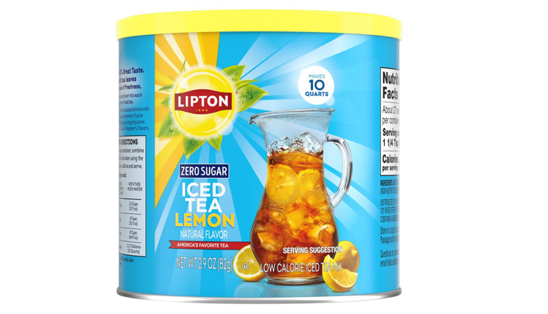 Lipton Diet Lemon Iced Tea Powder Mix 2.9 Ounce (82g) Pack Makes 10 Quarts