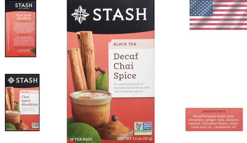 Decaf Chai Spice Tea - 18 Count Boxes (Pack of 6) - Warm, Caffeine-Free Bliss gallery